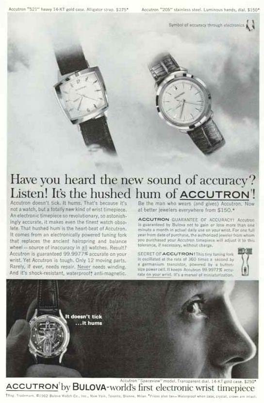 Old Accutron Watch Ads