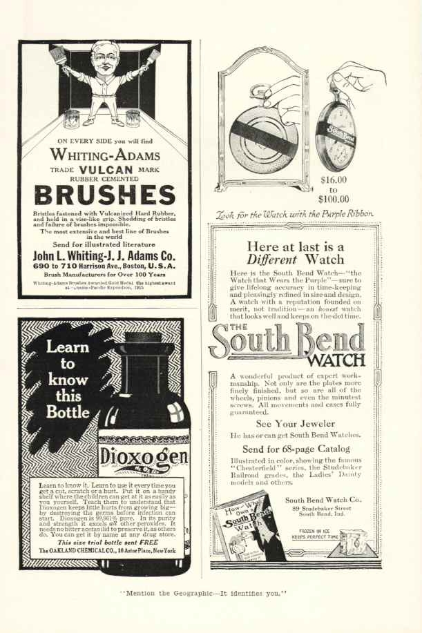 Various Old Watch Ads